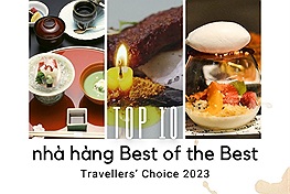 3 nền ẩm thực châu Á trong Top 10 nhà hàng đạt giải Best of the Best của Travellers’ Choice 2023
