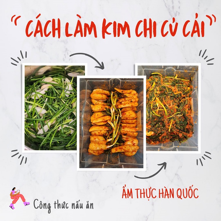Công thức làm món kim chi củ cải chuẩn Hàn Quốc