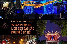 Hà Nội ra mắt 15 sản phẩm du lịch đêm đặc sắc