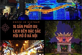 Hà Nội ra mắt 15 sản phẩm du lịch đêm đặc sắc