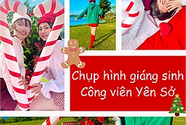 Theo chân các bạn trẻ Hà Nội đi chụp ảnh Giáng sinh ở Công viên Yên Sở chỉ mất 5k nhân dịp cuối tuần nào!