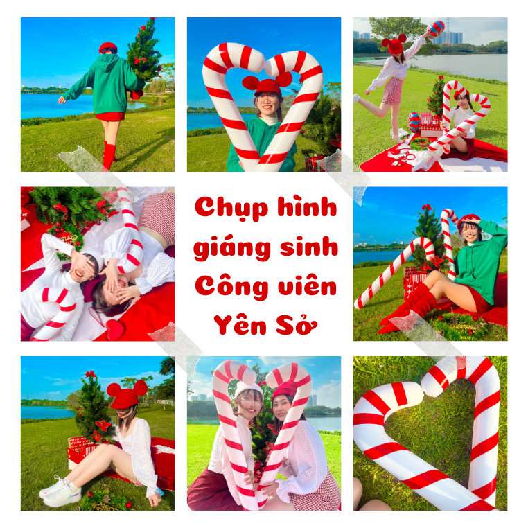 Theo chân các bạn trẻ Hà Nội đi chụp ảnh Giáng sinh ở Công viên Yên Sở chỉ mất 5k nhân dịp cuối tuần nào!
