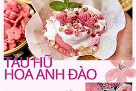 Tàu hũ hoa anh đào - "Nước mắt nàng tiên cá" màu hồng khiến trăm nghìn cô gái trẻ thổn thức, lần đầu tiên xuất hiện tại Việt Nam