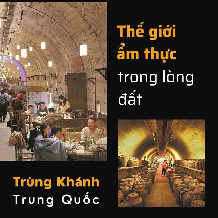Thế giới ẩm thực dưới lòng đất ở Trùng Khánh: Những nơi trú ẩn trở thành nhà hàng lẩu, quán bar, tiệm cà phê