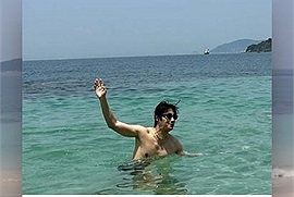 Nam diễn viên Hàn Quốc Jung Il Woo mê mệt thiên đường biển Cù Lao Chàm, ghé lại lần 2 và ở cả tuần cho đã