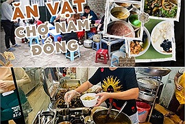 Cầm 50 nghìn đồng tự tin no bụng tại chợ ăn vặt Nam Đồng