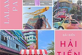 Như lạc vào phim điện ảnh "Barbie Live Action" với thế giới màu hồng Lalamingo Park ở biển Hải Tiến mới toanh tại Thanh Hóa
