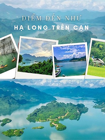 Một "Vịnh Hạ Long trên cạn" nằm giữa lòng hồ thuỷ điện với vẻ đẹp trữ tình và cách Hà Nội hơn 100km