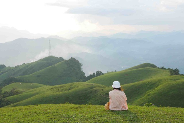 thảo nguyên xanh mát rộng lớn tại Bắc Kạn  