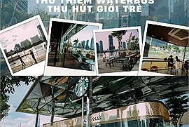 Starbucks Thủ Thiêm Waterbus mới mở cửa đã gây sốt giới trẻ vì view sông Sài Gòn quá đẹp