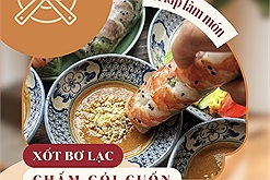 Bí kíp làm món xốt bơ lạc chấm gỏi cuốn bất ngờ gây sốt MXH