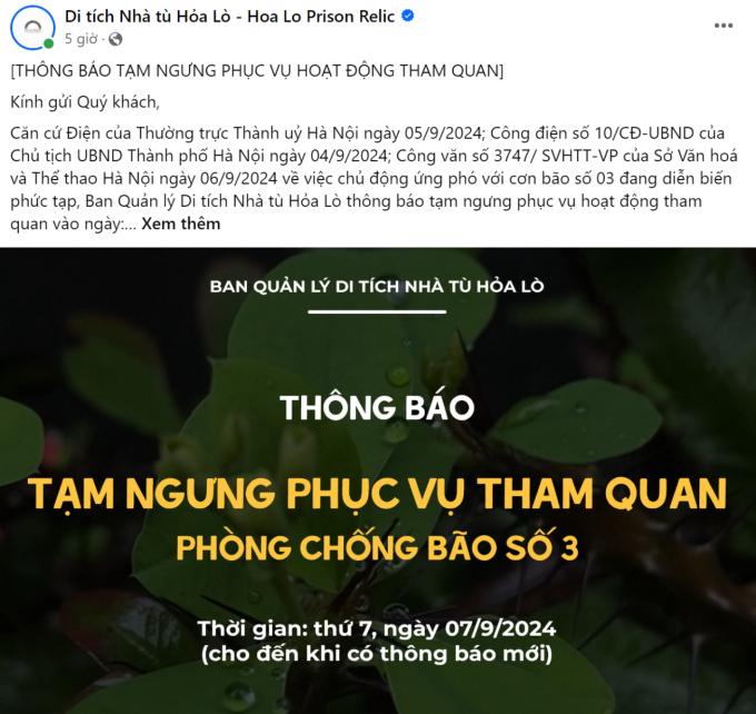 Siêu bão Yagi đổ bộ, hàng loạt địa điểm du lịch đóng cửa,