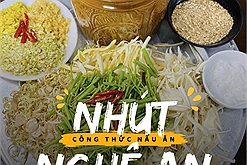 Cách làm món nhút xứ Nghệ từ măng, rau muống, hoa chuối và xơ mít