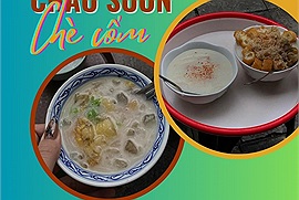 "Combo" cháo sườn - chè cốm phố cổ Hà Nội bỗng gây sốt cộng đồng mạng