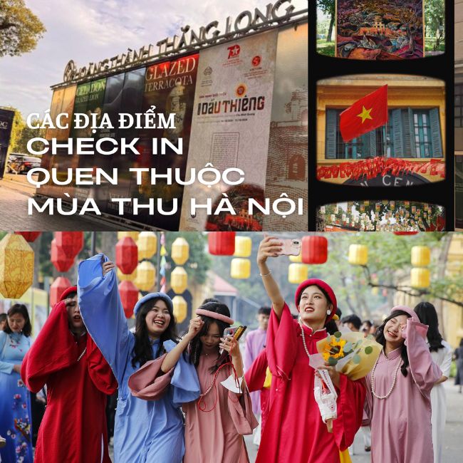 Những địa điểm check in quen thuộc mỗi mùa thu Hà Nội đến