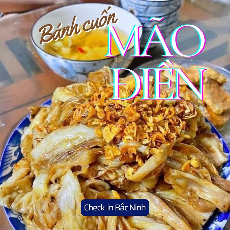 Độc lạ bánh cuốn Mão Điền - Bắc Ninh, loại bánh có màu sắc khác hoàn toàn bánh cuốn ở những nơi khác