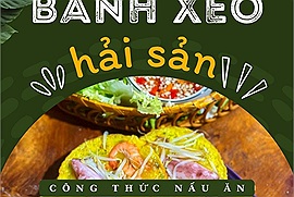 Công thức bánh xèo hải sản với bí quyết "giòn hơn, thơm hơn và để lâu không bị mềm"