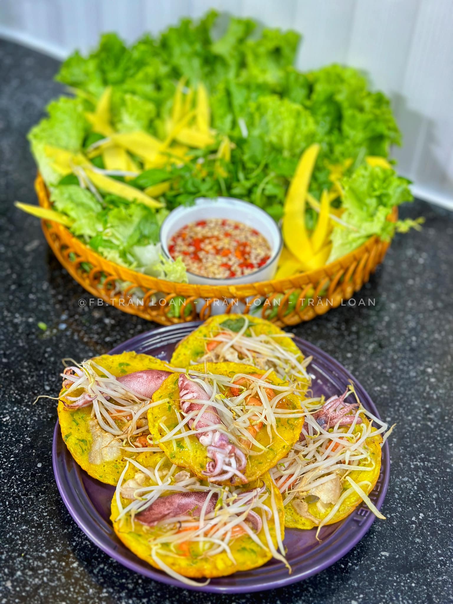 Công thức bánh xèo hải sản