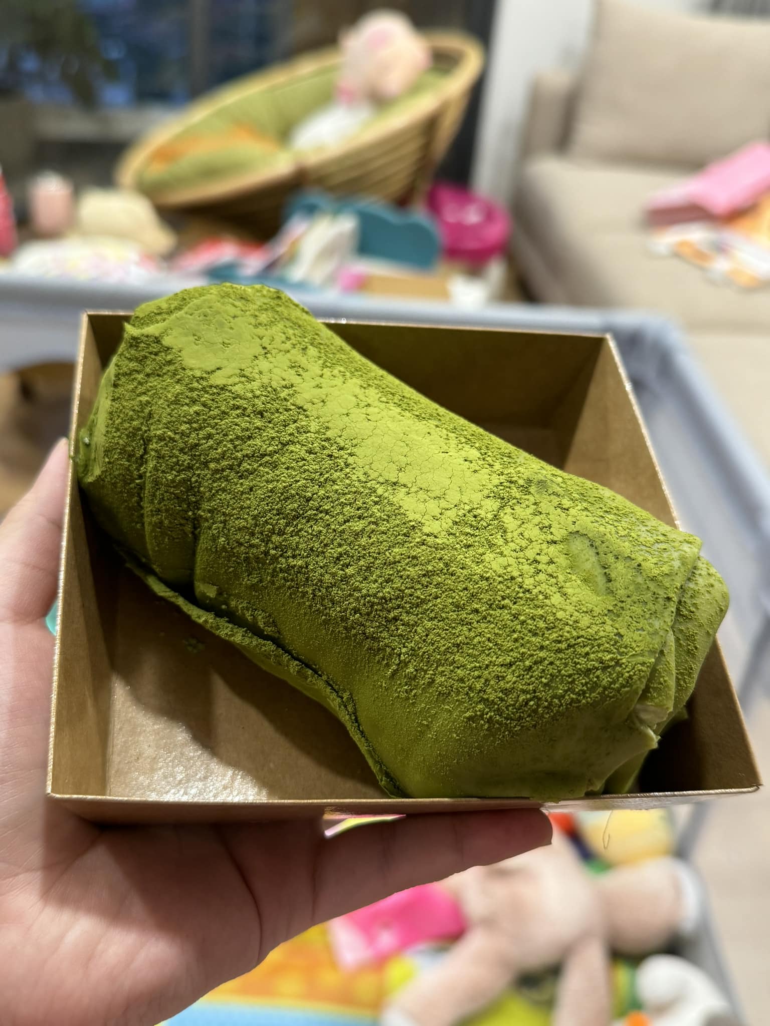 Bánh crepe mềm dẻo cuộn pudding