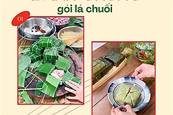 Mang không khí Tết về sớm với bánh chưng gói lá chuối, luộc nồi áp suất