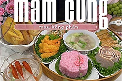 Mâm lễ cúng ông Công ông Táo màu hồng phấn gây sốt diễn đàn ẩm thực