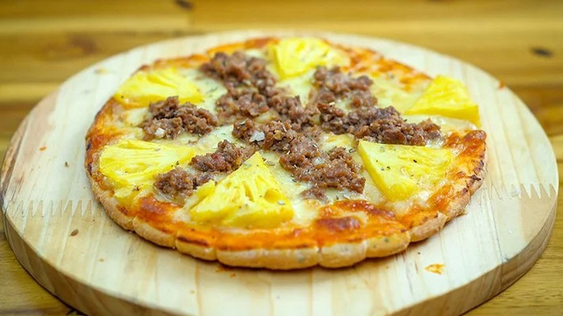 yêu cầu thêm dứa vào pizza