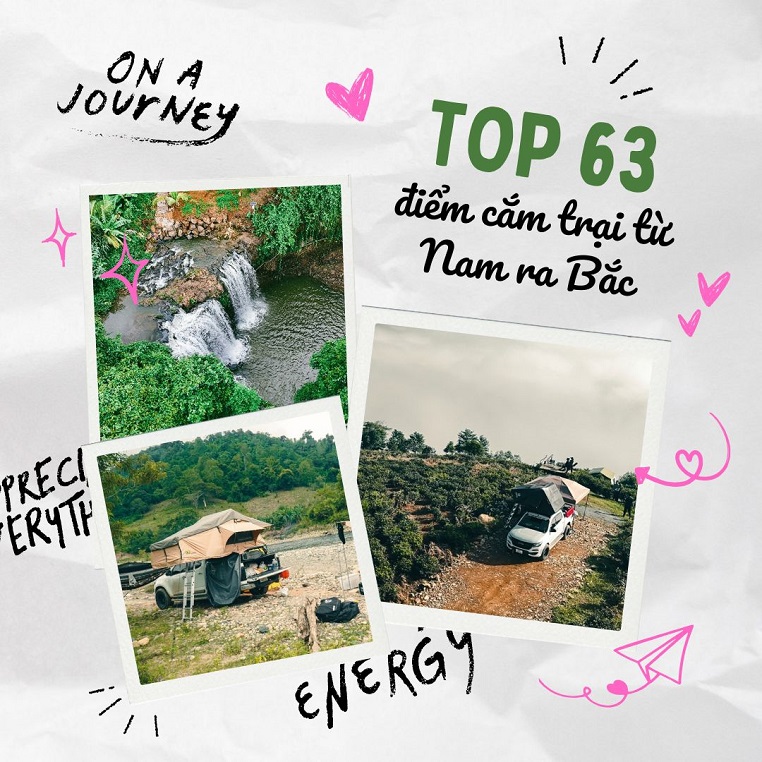 Top 63 điểm cắm trại tự túc cực chill từ Nam ra Bắc