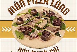 Đầu bếp Việt sáng tạo ra món pizza lòng gây tranh cãi: Món ăn giao thoa văn hóa hay chỉ nhằm thu hút sự chú ý?