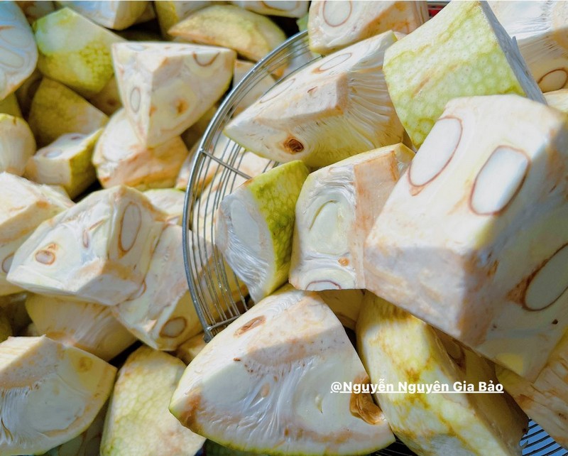mít kho và nộm mít
