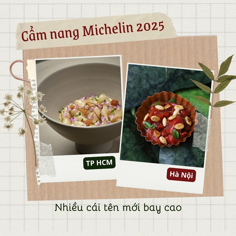 Cẩm nang Michelin 2025 công bố 9 nhà hàng 1 sao Michelin tại Hà Nội, Đà Nẵng và TP HCM