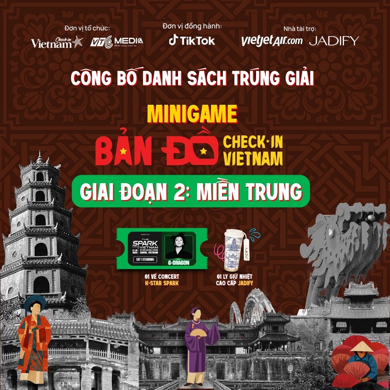 Kết quả minigame Bản đồ Check in Vietnam
