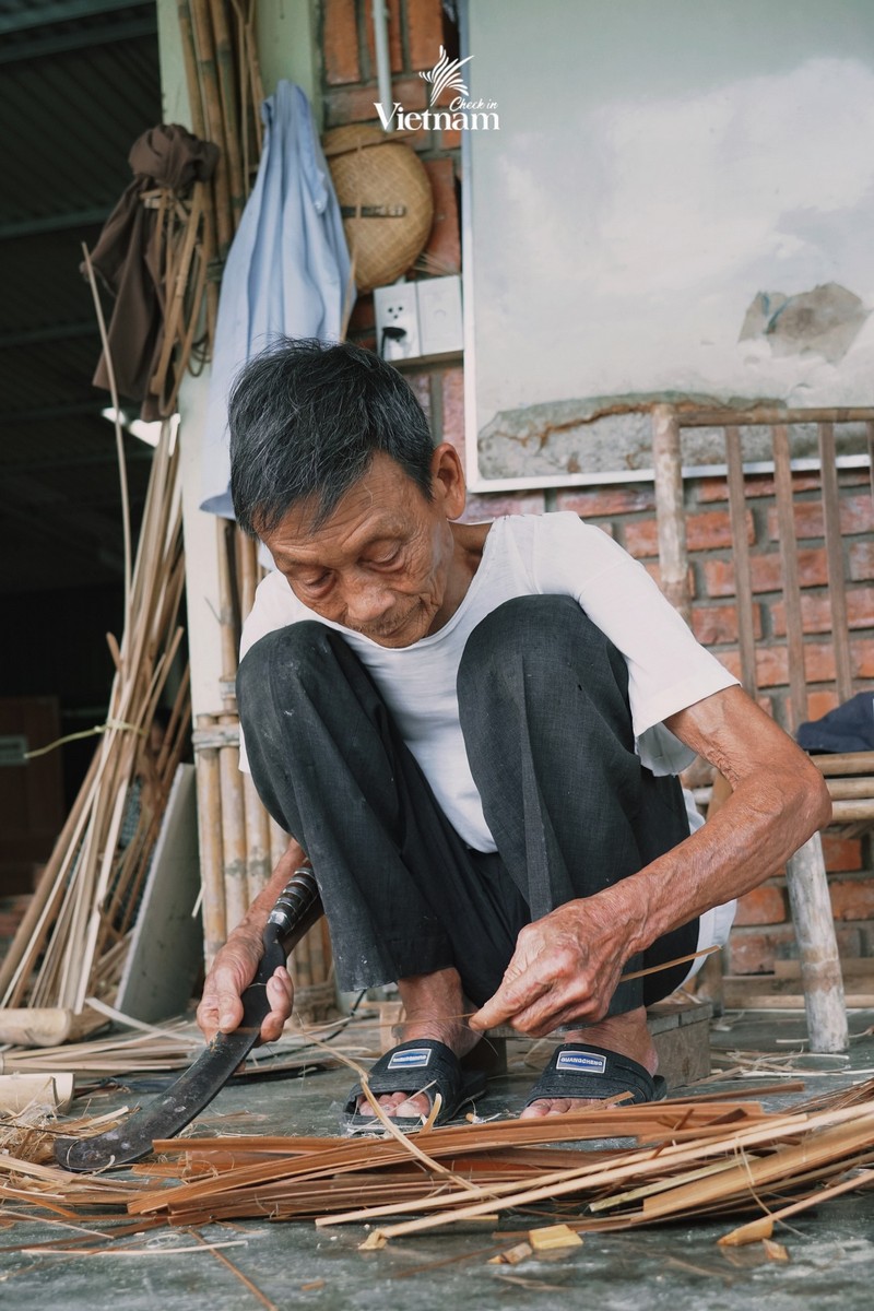 mây tre đan tại làng Bao La