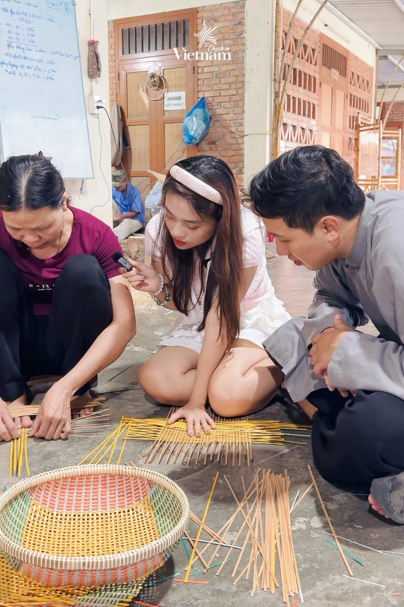 mây tre đan tại làng Bao La