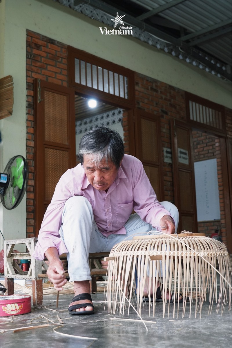 mây tre đan tại làng Bao La