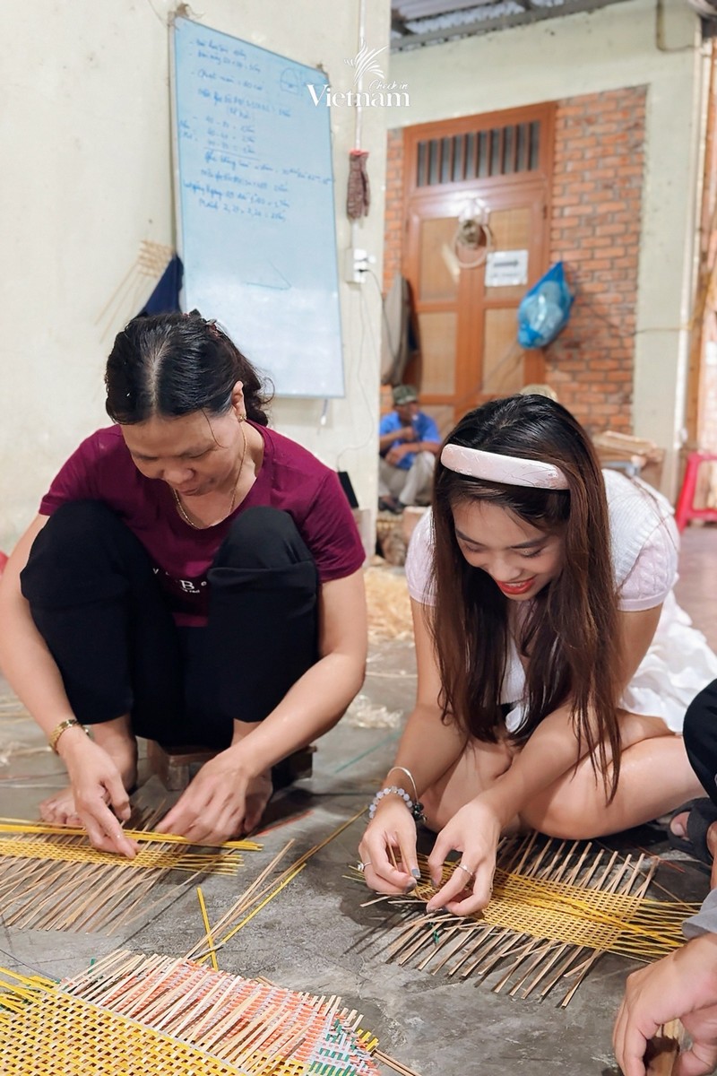 mây tre đan tại làng Bao La