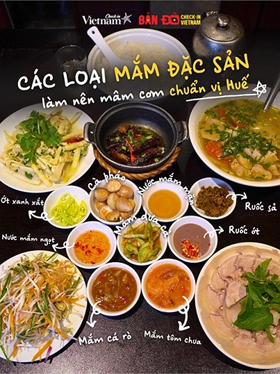 6 loại mắm đặc sản làm nên mâm cơm chuẩn vị Huế