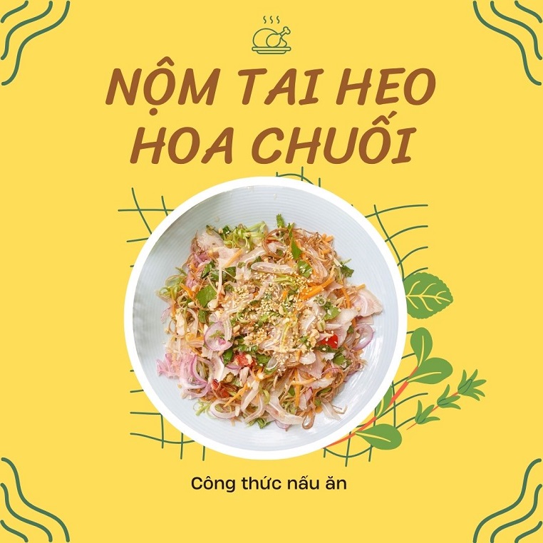 Công thức nộm tai heo hoa chuối làm nên món "mát lòng mát dạ" cho mùa hè