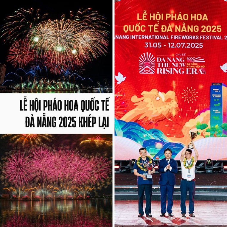 Lễ hội Pháo hoa Quốc tế Đà Nẵng 2025 khép lại với dấu ấn cảm xúc của đội Việt Nam