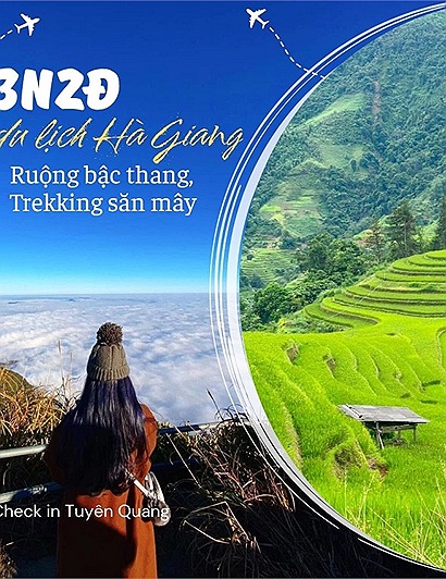 3N2Đ khám phá ruộng bậc thang Hoàng Su Phì, trekking săn mây tại Chiêu Lầu Thi