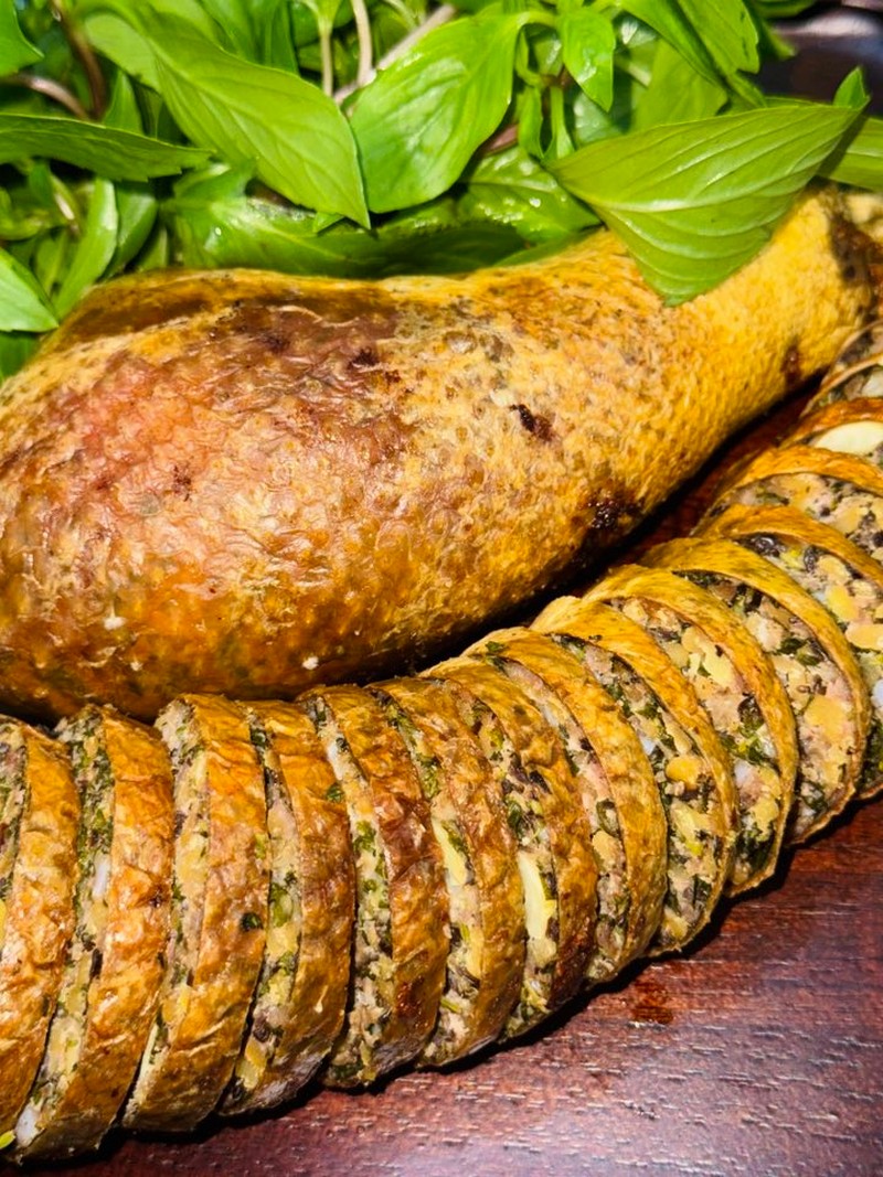 cách làm món dồi cổ ngan