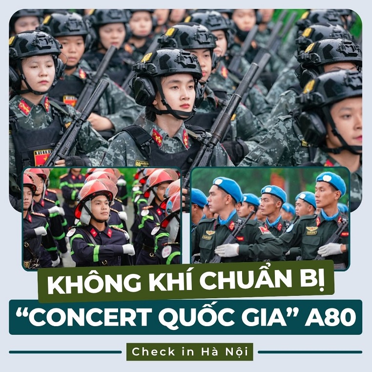 Rộn ràng không khí chuẩn bị cho Đại lễ A80: "Dù trời đổ mưa vẫn không ngăn được quyết tâm"