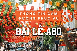 Thông tin cấm đường tại Hà Nội phục vụ Đại lễ A80 từ ngày 21/8 đến Quốc khánh 2/9