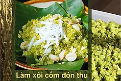 Đón mùa thu hương cốm với các bước làm món xôi cốm