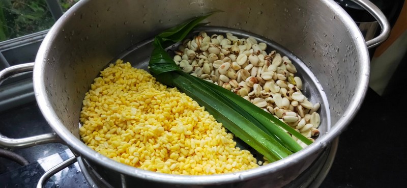 các bước làm món xôi cốm