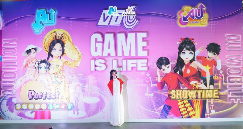 gian hàng của Audition trong triển lãm thành tựu đất nước 80 năm