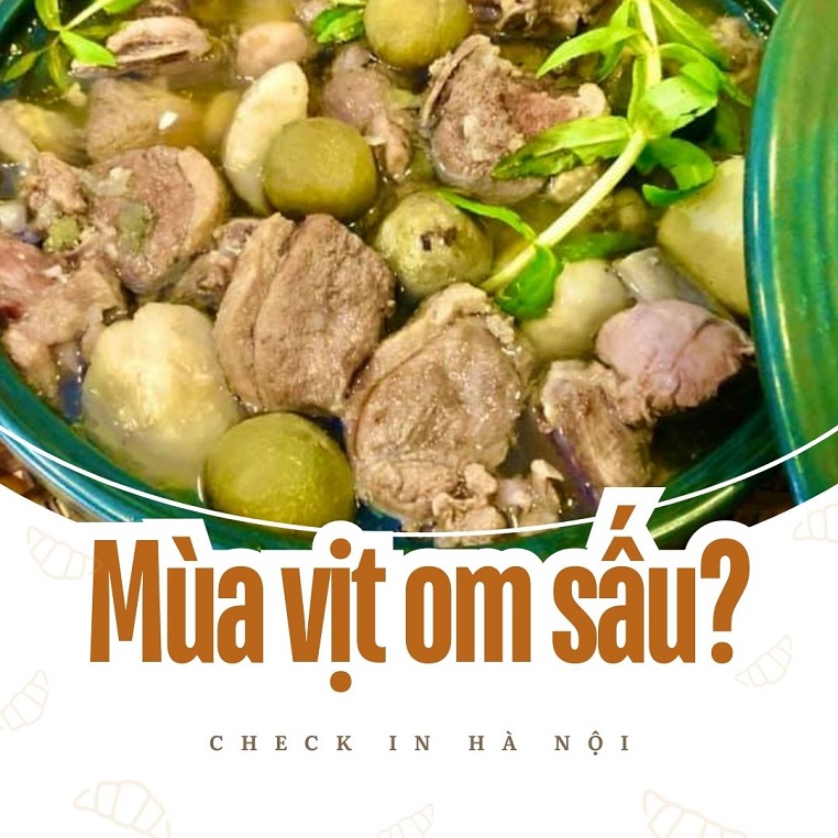 Có phải vịt om sấu là món ngon của mùa thu Hà Nội?