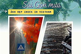 Thú vị hai bộ ảnh đối lập thời tiết giữa Hà Nội và Sài Gòn: Nơi thực tại, chốn mộng mơ
