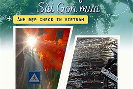 Thú vị hai bộ ảnh đối lập thời tiết giữa Hà Nội và Sài Gòn: Nơi thực tại, chốn mộng mơ