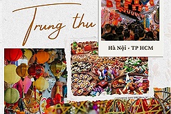 Rộn ràng không khí trước thềm Trung thu ở hai "phố lồng đèn" Sài Gòn và Hà Nội