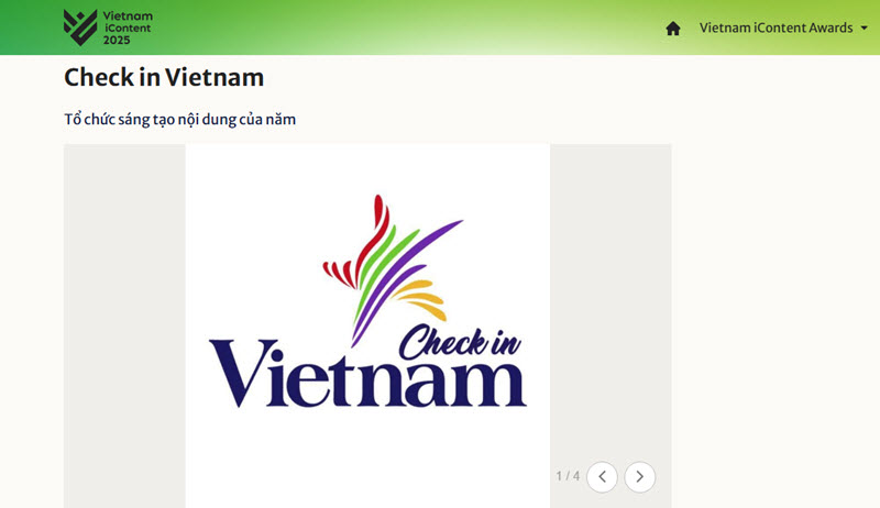 Check in Vietnam lọt đề cử Tổ chức sáng tạo nội dung của năm